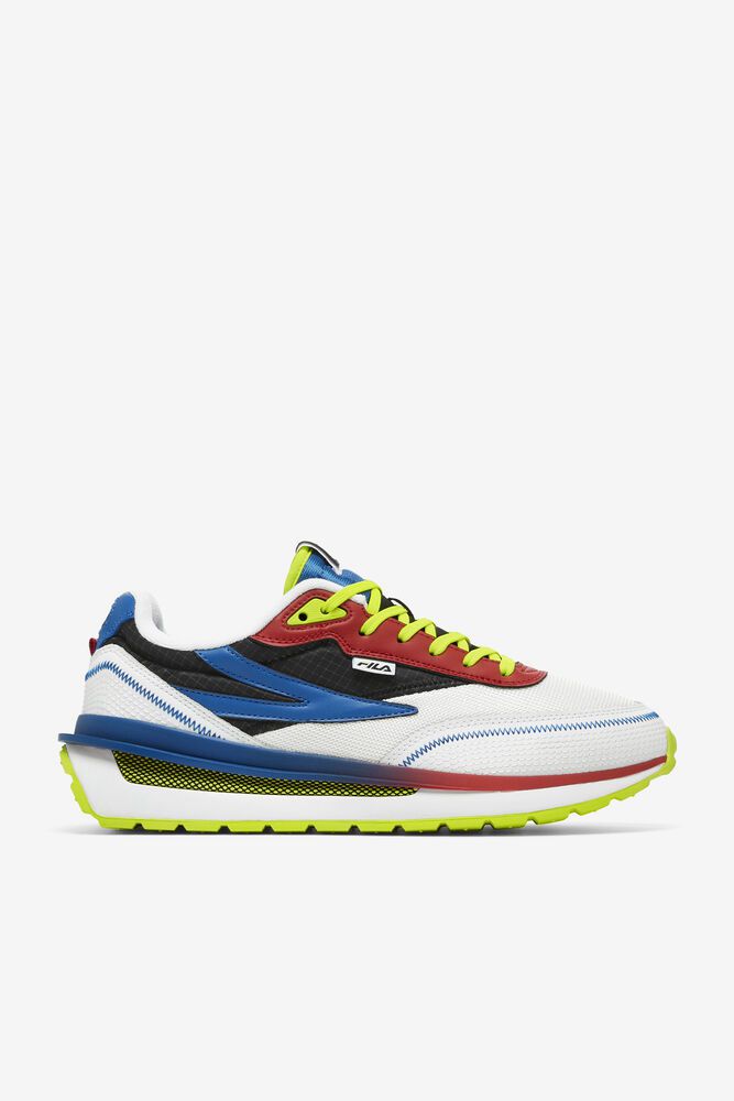Fila Sneakers Mens White/Black/Blue - Renno - Philippines 4263781-YK